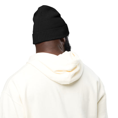 Organic ribbed beanie